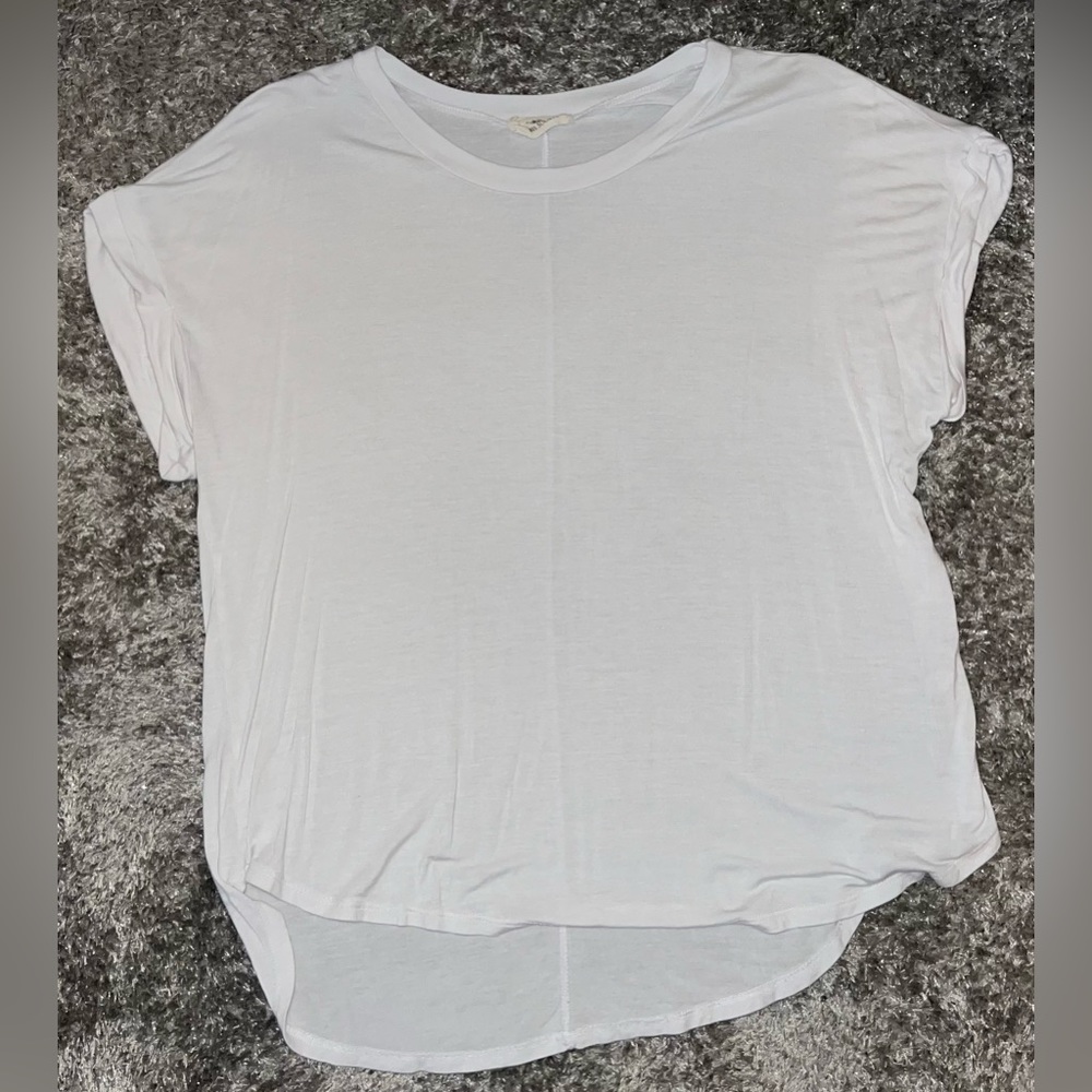 LIKE NEW! Rebel Society White Short-Sleeve Tee, Size: Large